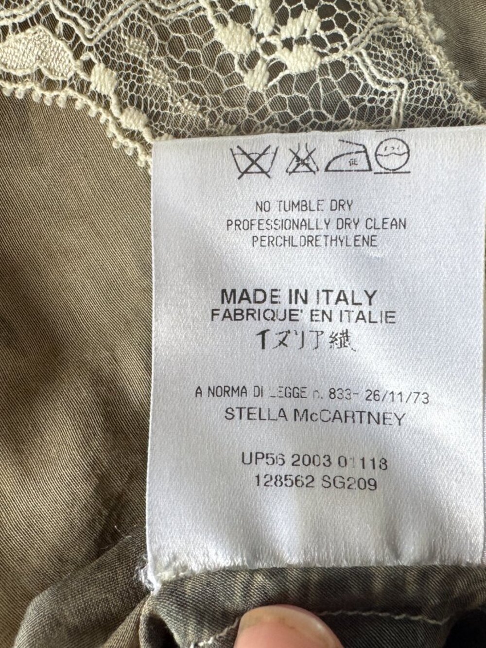 Stella McCartney Vintage Y2K Silk Lace Printed Camisole Top Size 38 - Picture 5 of 7